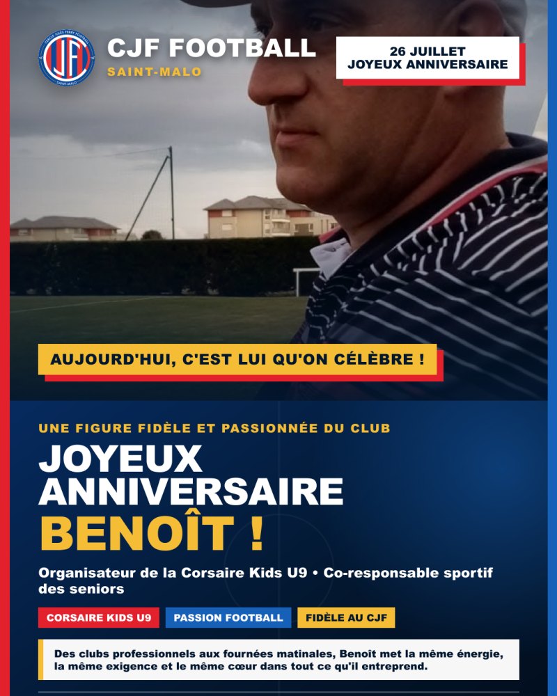 Joyeux anniversaire Benoît !