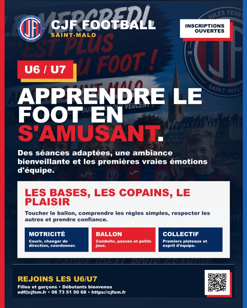 U6/U7 : apprendre le football en s’amusant