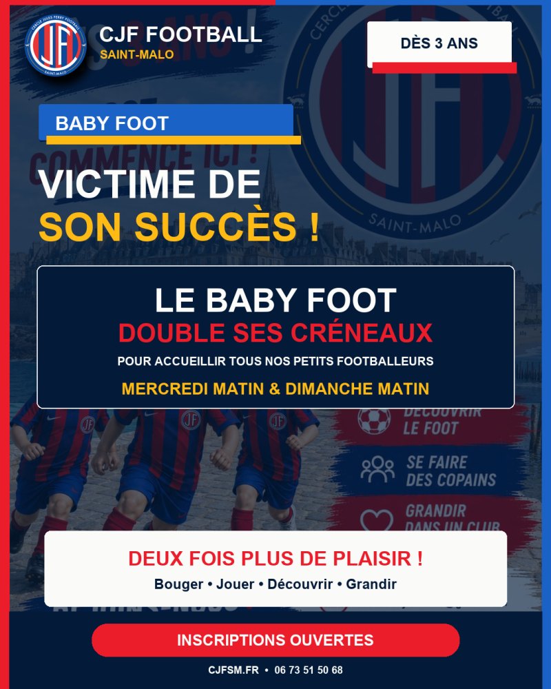 Le Baby Foot du CJF double ses créneaux