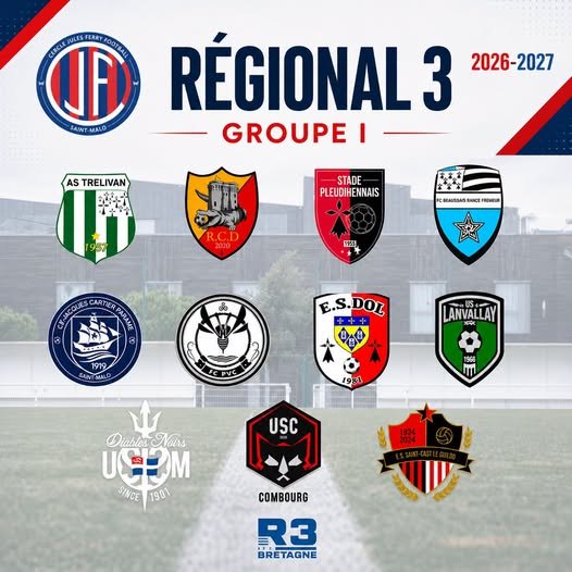 🔵🔴 LE GROUPE DE RÉGIONAL 3 EST DÉVOILÉ !